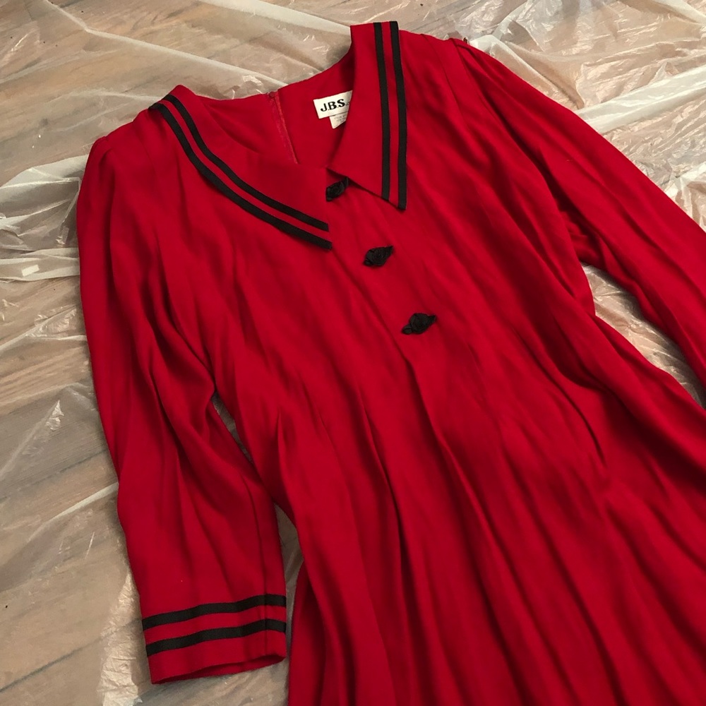 sold ❣️ 80s Nautical Dress - Picture 2 of 3